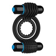 OptiMale Vibrating Double C Ring - Black