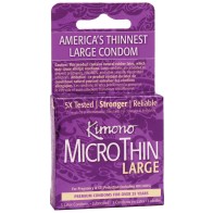 Kimono Micro Thin Large Condom Pack of 3