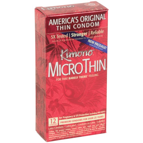 Condones Kimono Micro Thin - Caja de 12