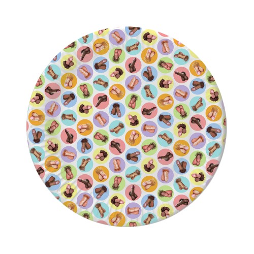 Mini-Penis Plates - Pack of 8 for Parties