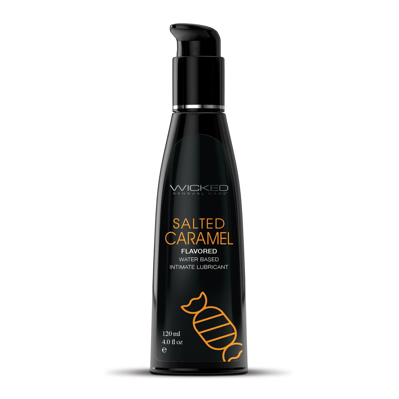 Wicked Aqua Water Based Lubricant 4 oz Salted Caramel - Flavorful Pleasure