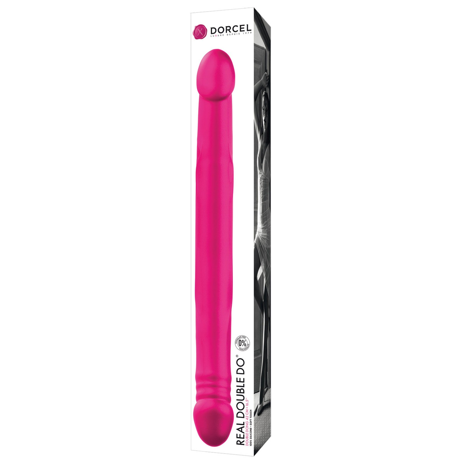 Dong Dorcel Real Double Do 16.5 Pulgadas Rosa