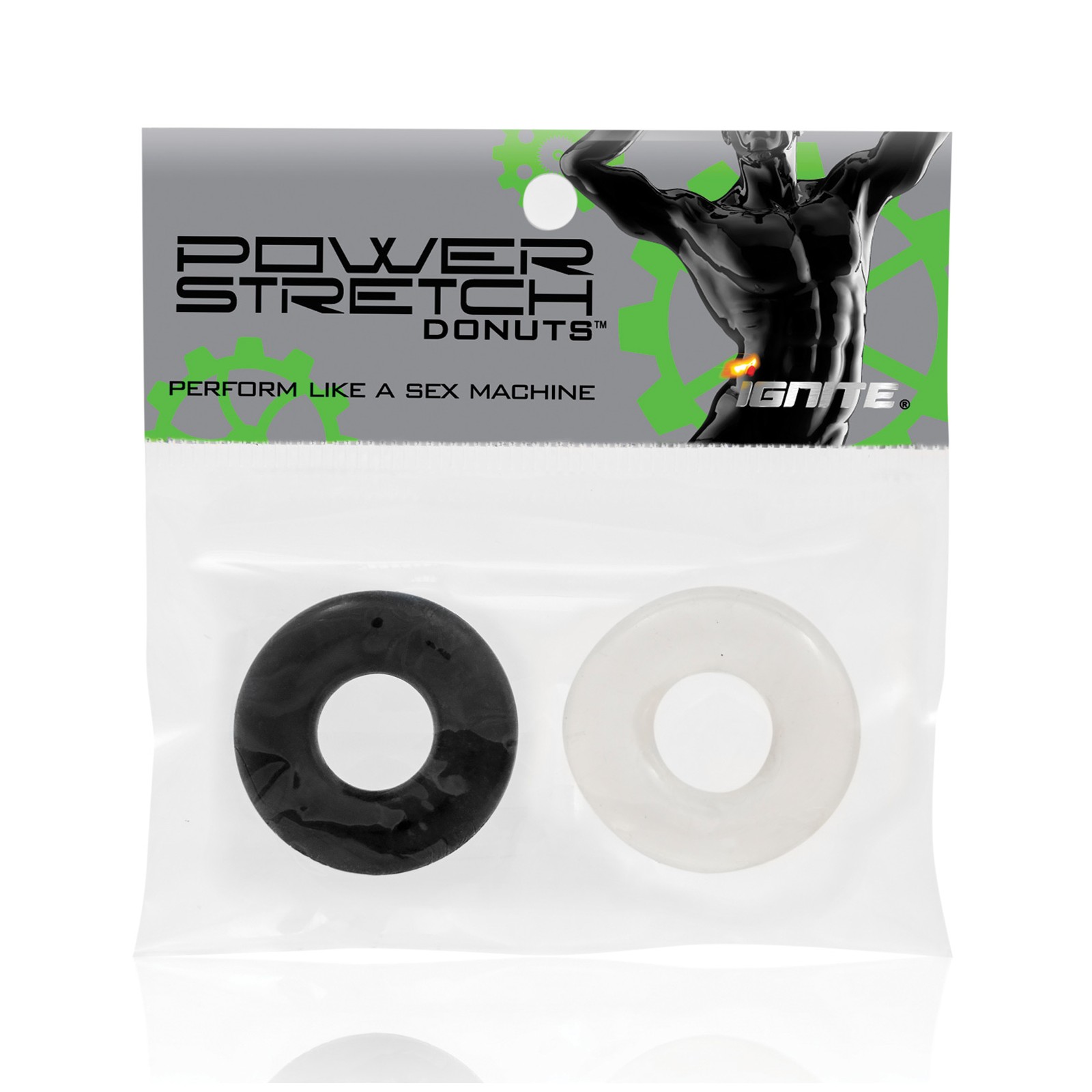 Ignite Power Stretch Donut Cock Rings for Enhanced Performance