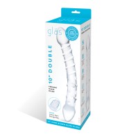 Glas Double Trouble Glass Dildo - Double the Pleasure