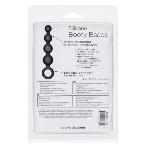 Luxury Silicone Booty Beads Black - Pleasure Product