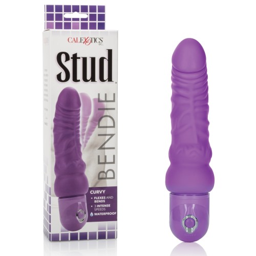 Bendie Power Stud Curvy Purple Vibrator