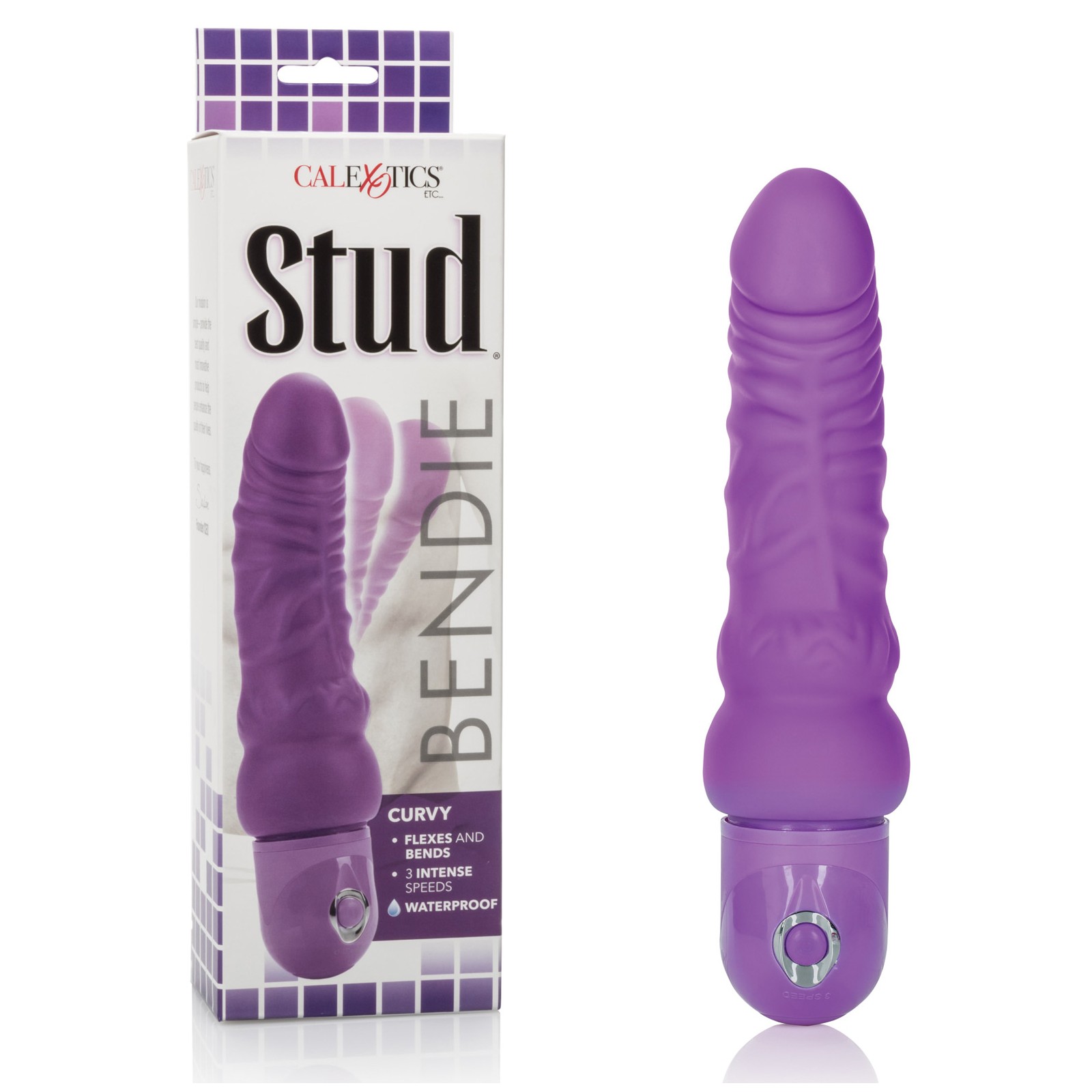 Bendie Power Stud Curvy Purple Vibrator