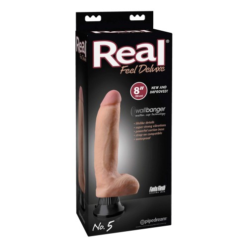 Real Feel Deluxe No. 5 Waterproof Vibe in Flesh