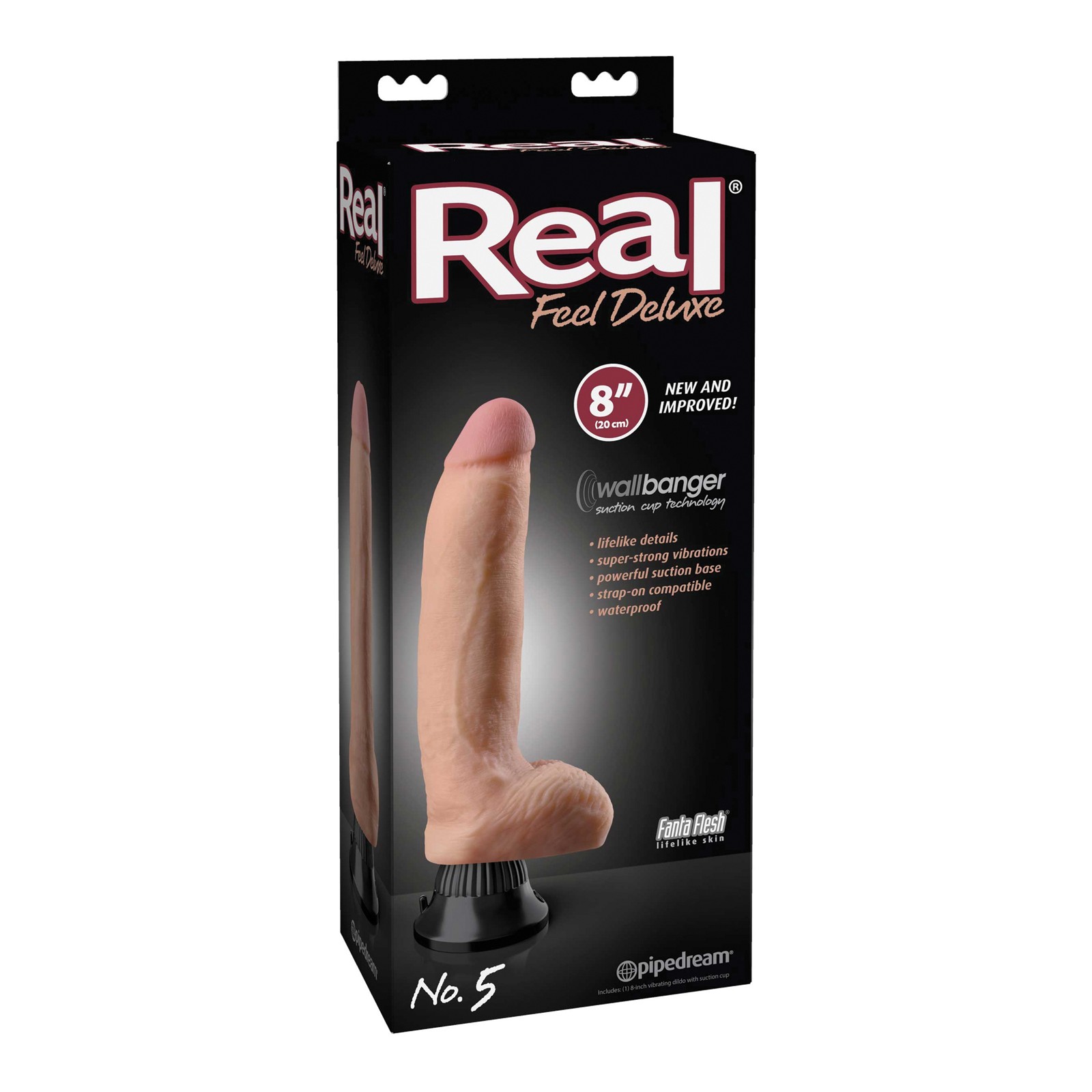 Real Feel Deluxe No. 5 Waterproof Vibe in Flesh