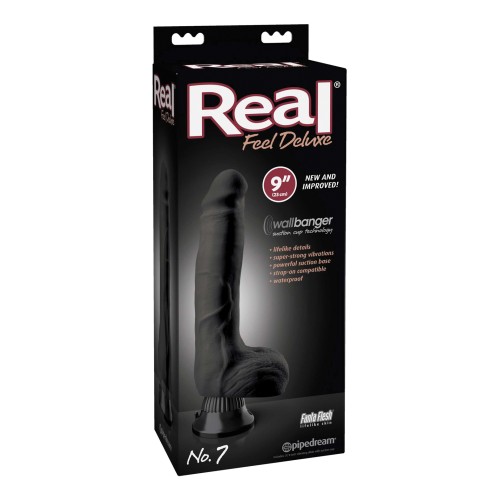 Real Feel Deluxe No. 7 9" Vibe Waterproof Black