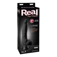 Real Feel Deluxe No. 7 9" Vibe Waterproof Black