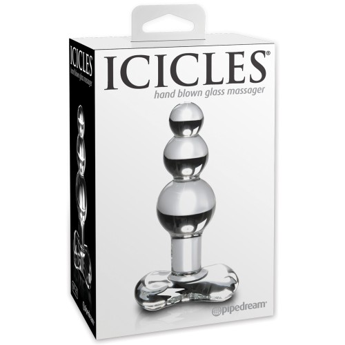 Icicles No. 47 Hand Blown Glass Butt Plug Clear