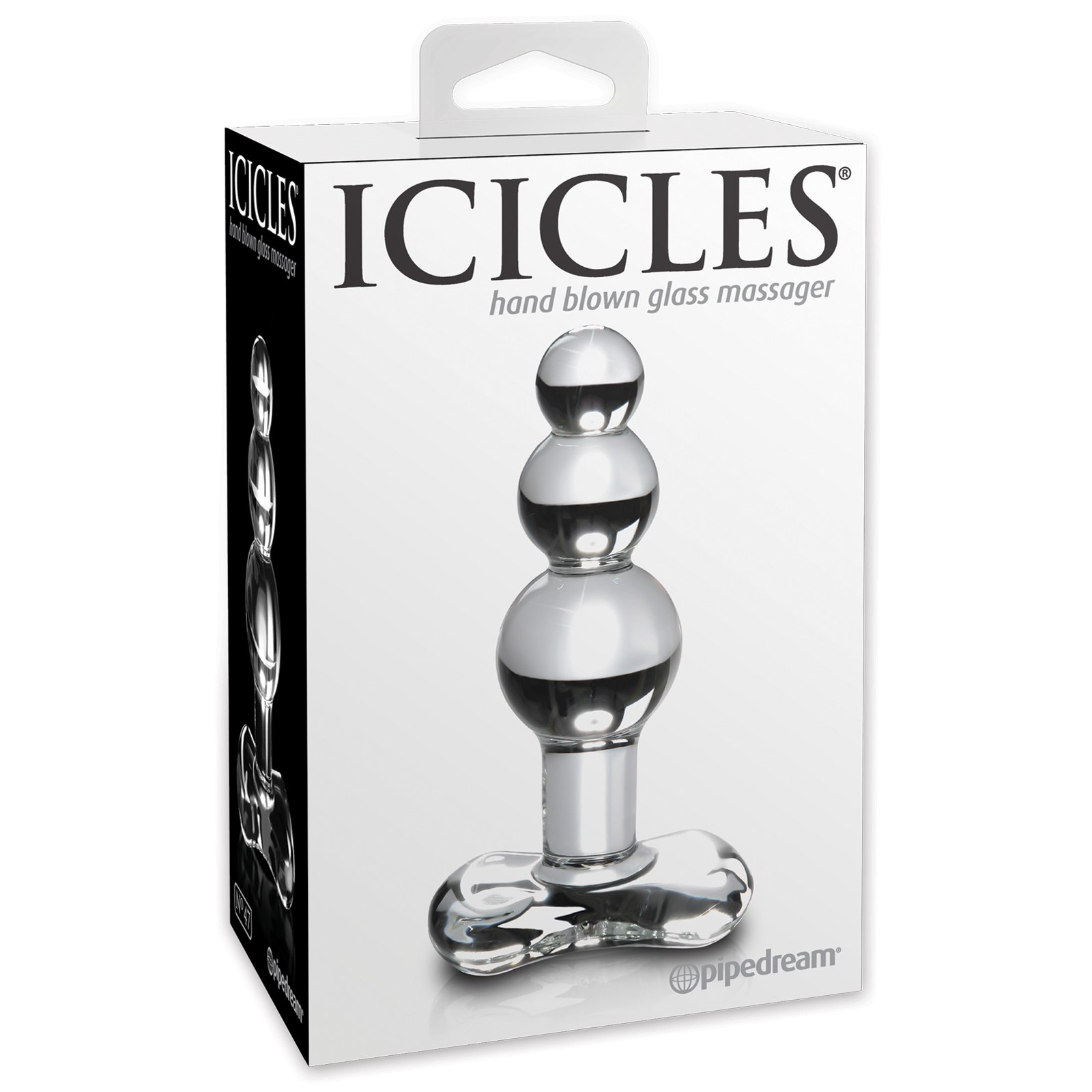 Icicles No. 47 Hand Blown Glass Butt Plug Clear