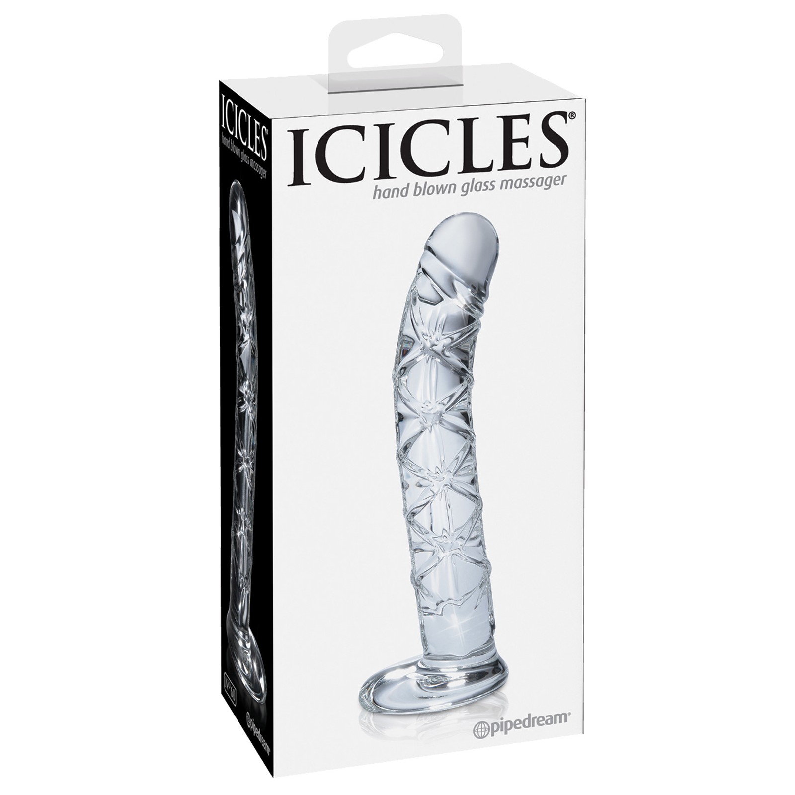 Dong Icicles No. 60 de Vidrio Soplado a Mano para el Punto G