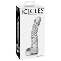 Dildo de Cristal Icicles No. 61 Para Punto G Transparente