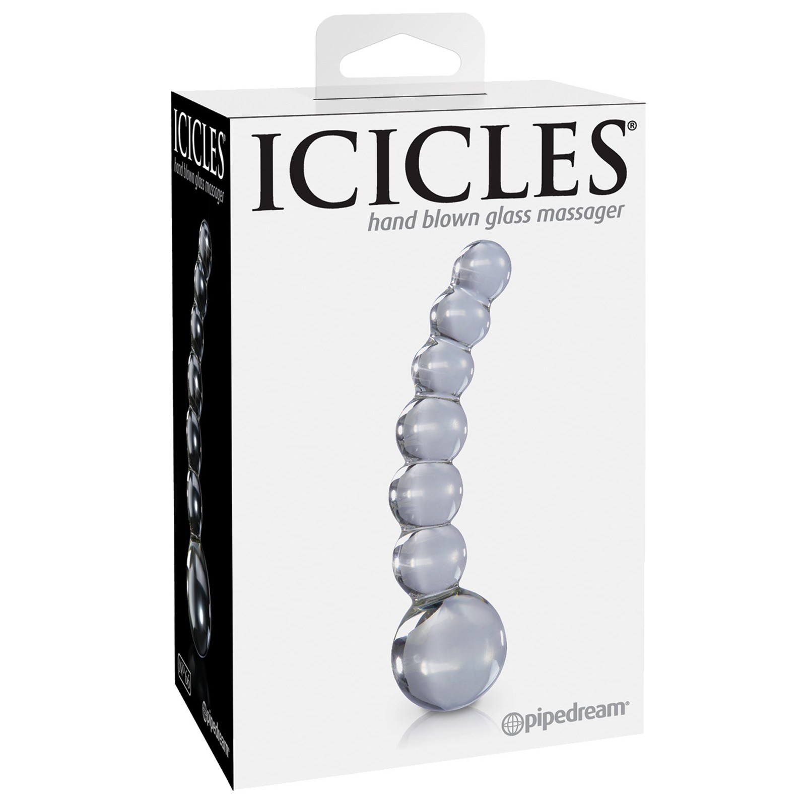 Icicles No. 66 Hand Blown Glass G Spot Dong - Clear