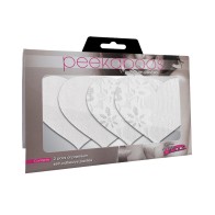 Luminous Hearts White Pasties Pack of 2