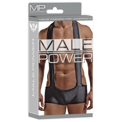 Male Power Sling Short Black L/XL for Ultimate Sensation