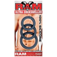 RAM Ultra Cocksweller Cockring Set Black