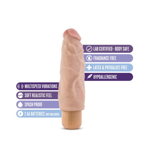 Blush Dr. Skin Vibe 7" Dong #9 - Realistic Vibrator