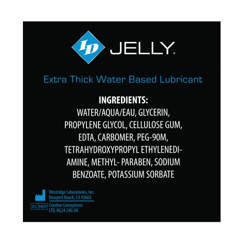 Lubricante ID Jelly en Tubo de Viaje