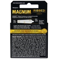 Trojan Magnum Ribbed Condoms for Enhanced Pleasure