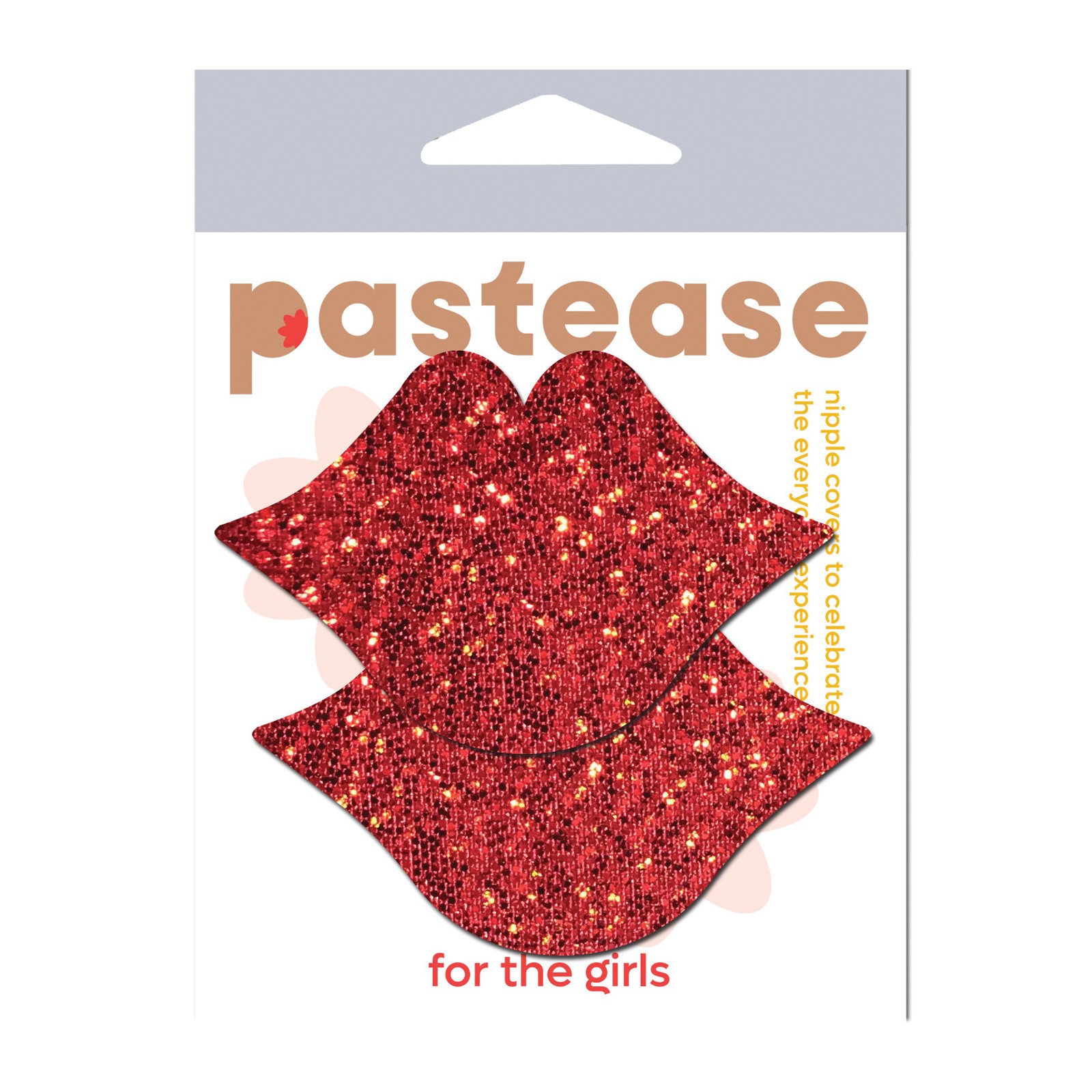 Pastease Premium Glitter Lips Red OS - Fun Accessory