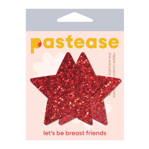 Pastease Premium Glitter Star - Red O/S