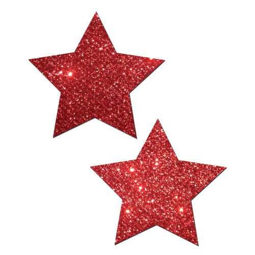 Pastease Premium Glitter Star - Red O/S