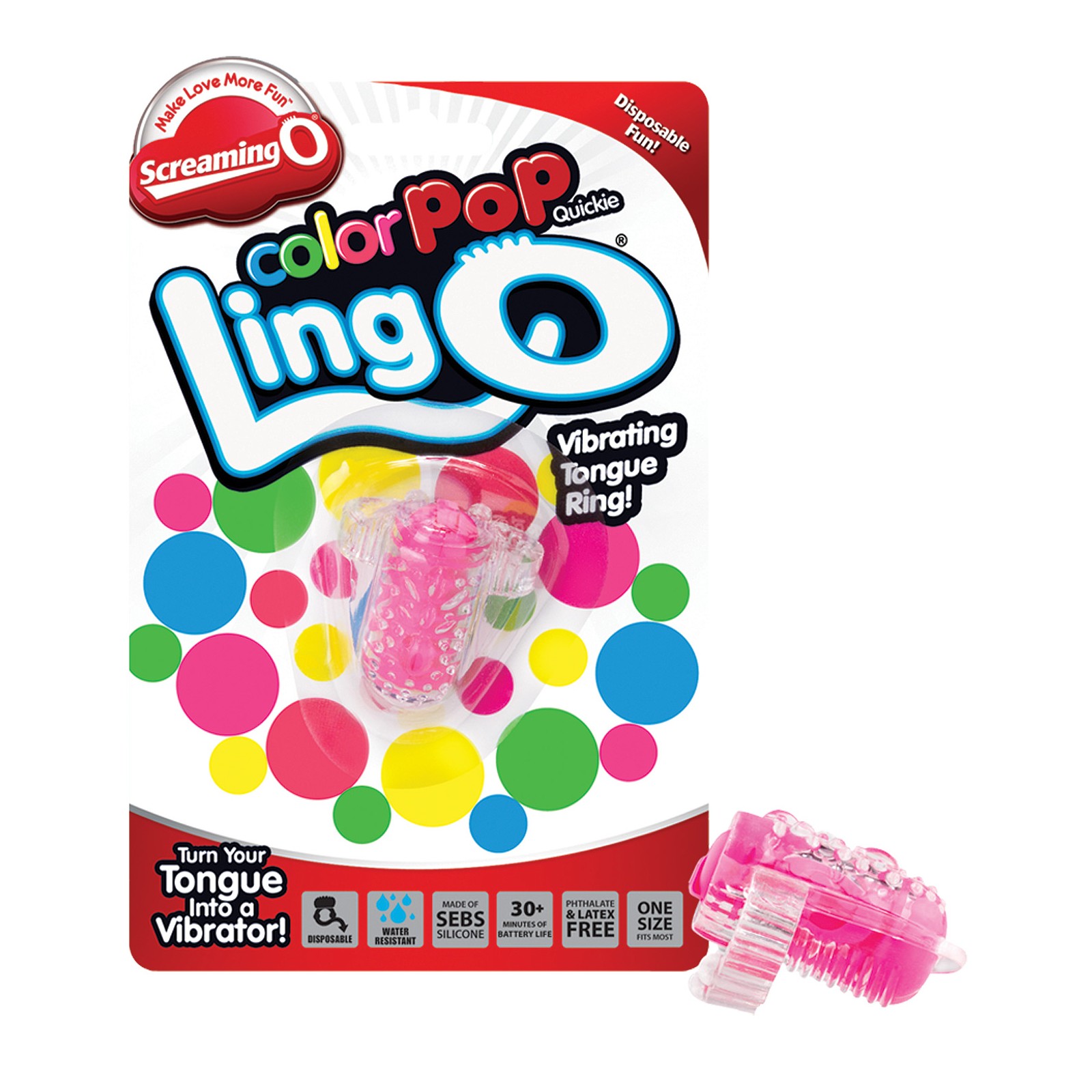 LingO Color Pop Quickie de Screaming O para Placer Oral