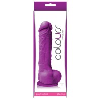 Dildo Purple de 5 Pulgadas con Ventosa Colours Pleasures