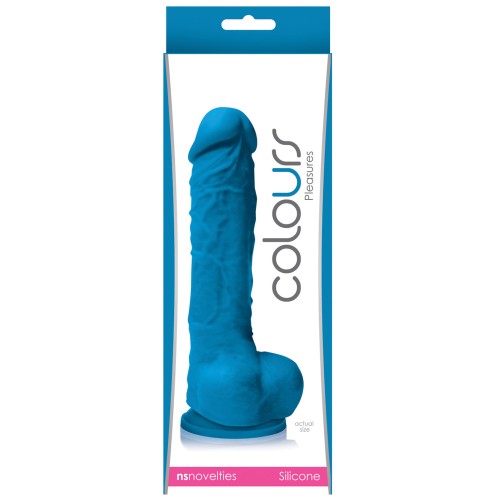 Dildo Colores Placer de 5 pulgadas con Ventosa - Azul