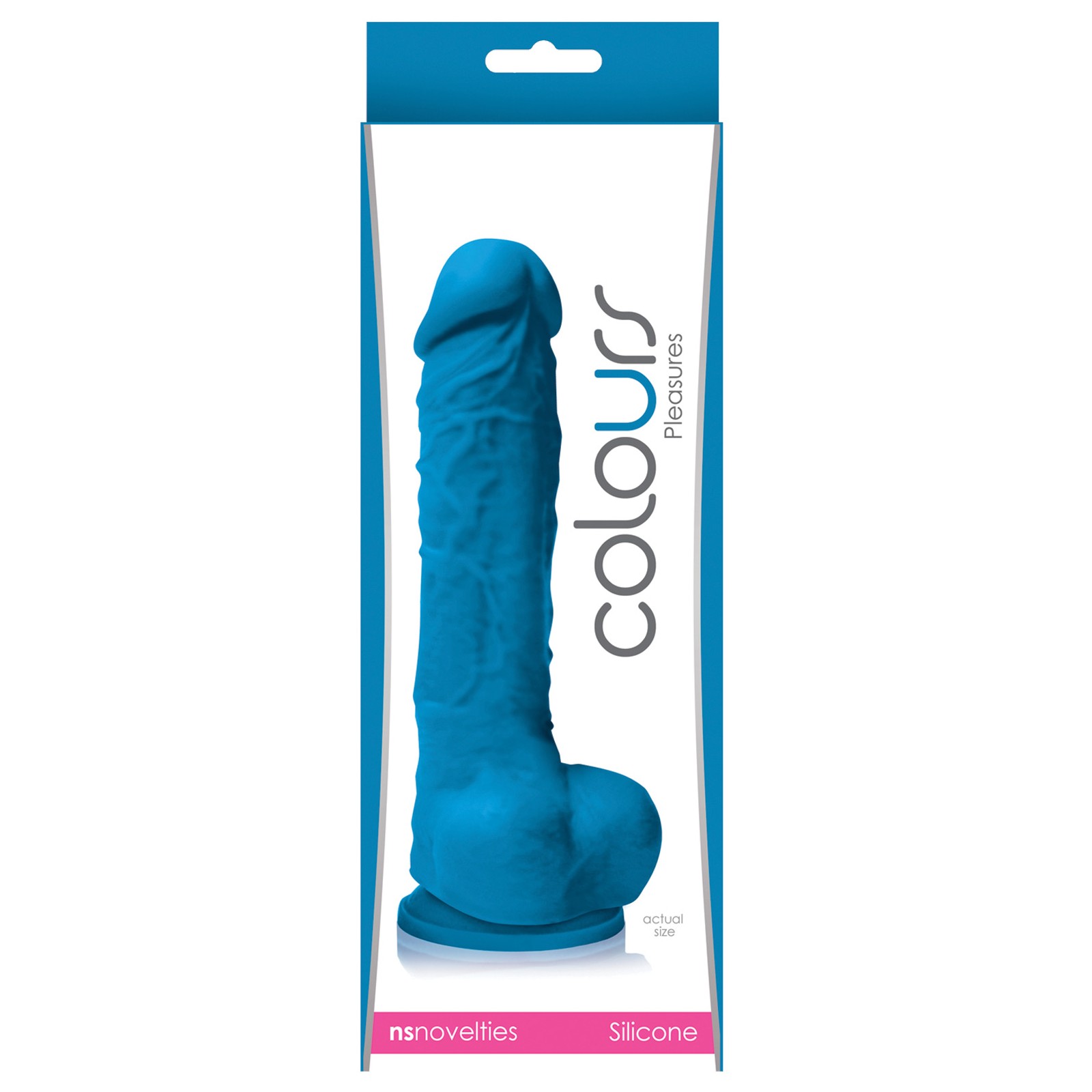 Dildo Colores Placer de 5 pulgadas con Ventosa - Azul