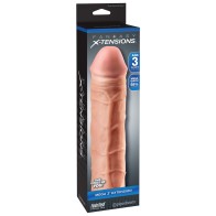 Extensión Fantasy X-tensions Mega de 3 Pulgadas Flesh para Placer Mejorado