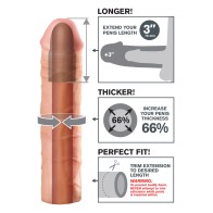 Fantasy X-tensions Mega 3 Inch Flesh Extension for Enhanced Pleasure