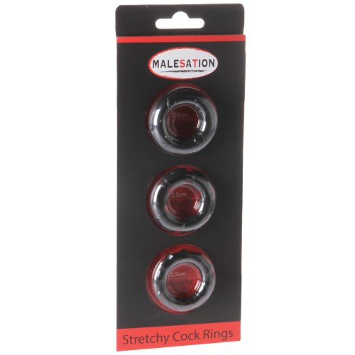 Anillos Elásticos para el Pene MALESATION Pack de 3