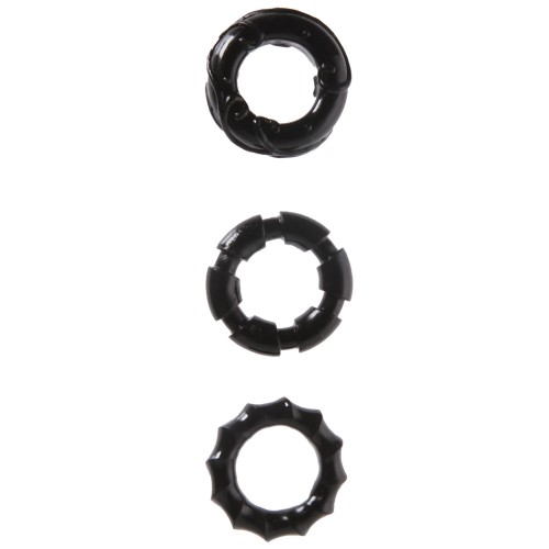 MALESATION Stretchy Cock Rings Pack of 3