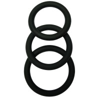 MALESATION Cock Ring Set Pack of 3 Black