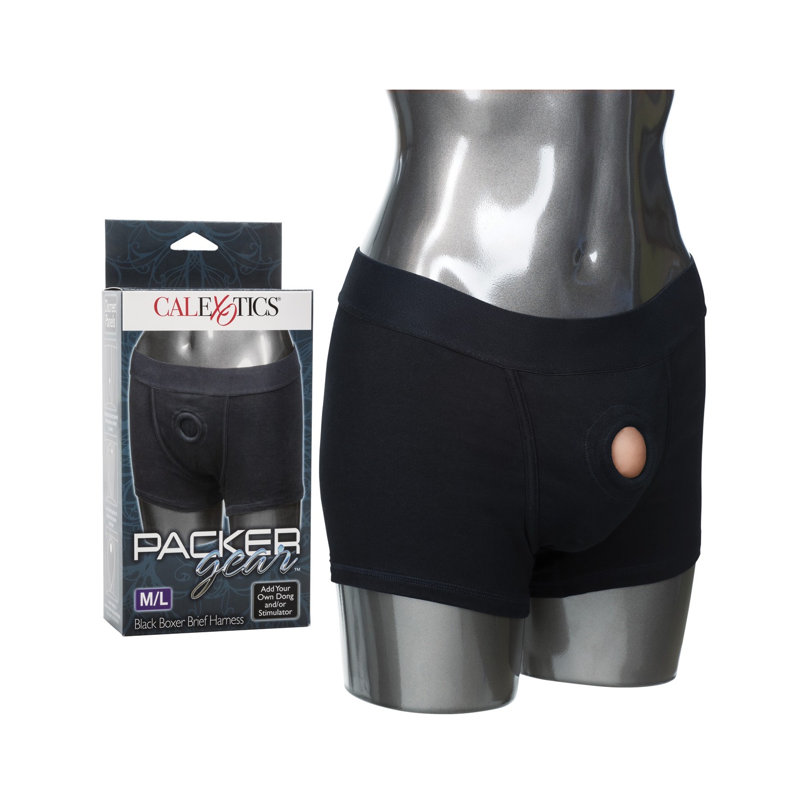 Arnés Boxer Packer Gear M/L Negro Comodidad y Estilo