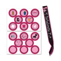 Bachelorette Sash Stick On Badges