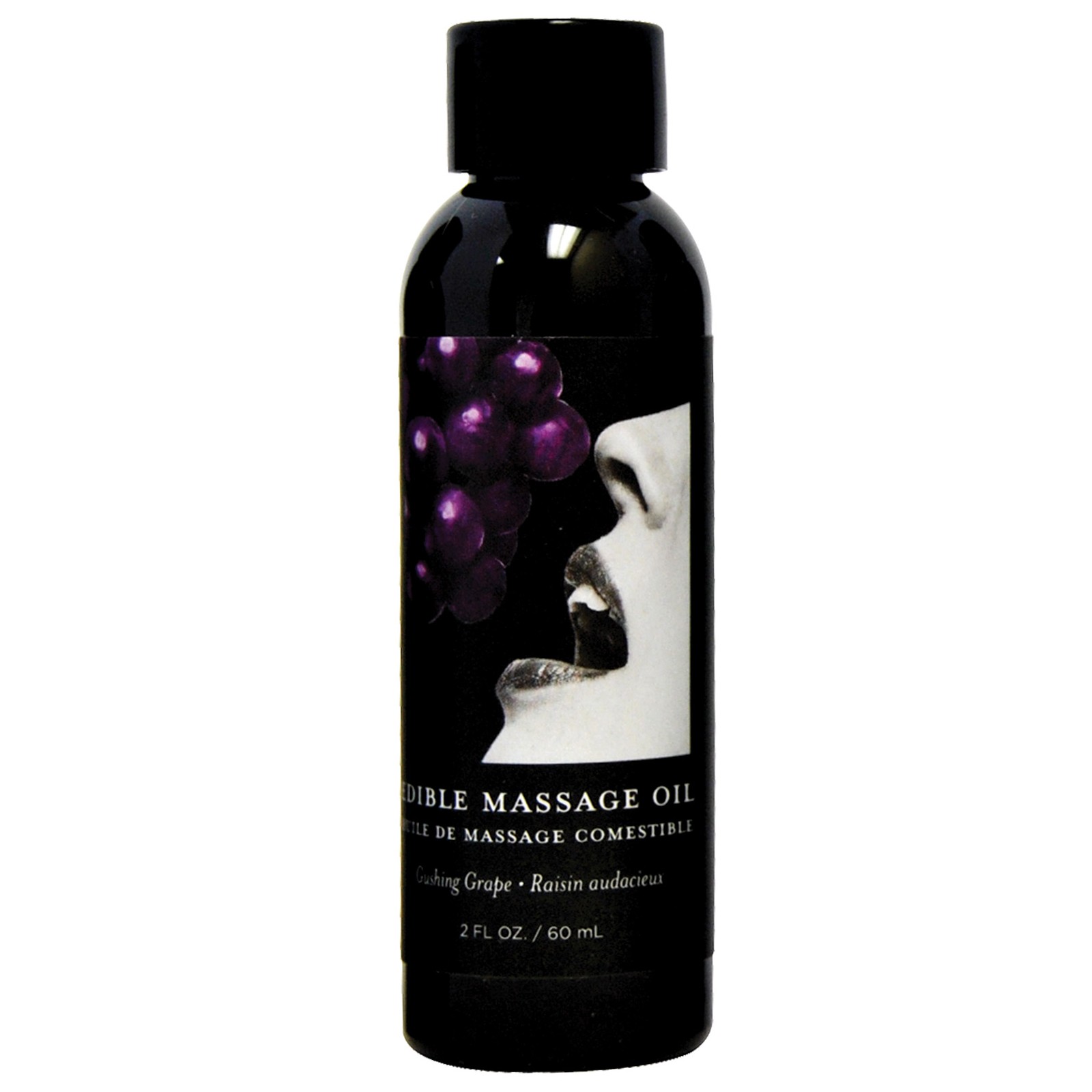 Earthly Body Edible Massage Oil in Grape for Sensual Experiences