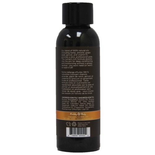 Earthly Body Massage Oil Dreamsicle - All Natural