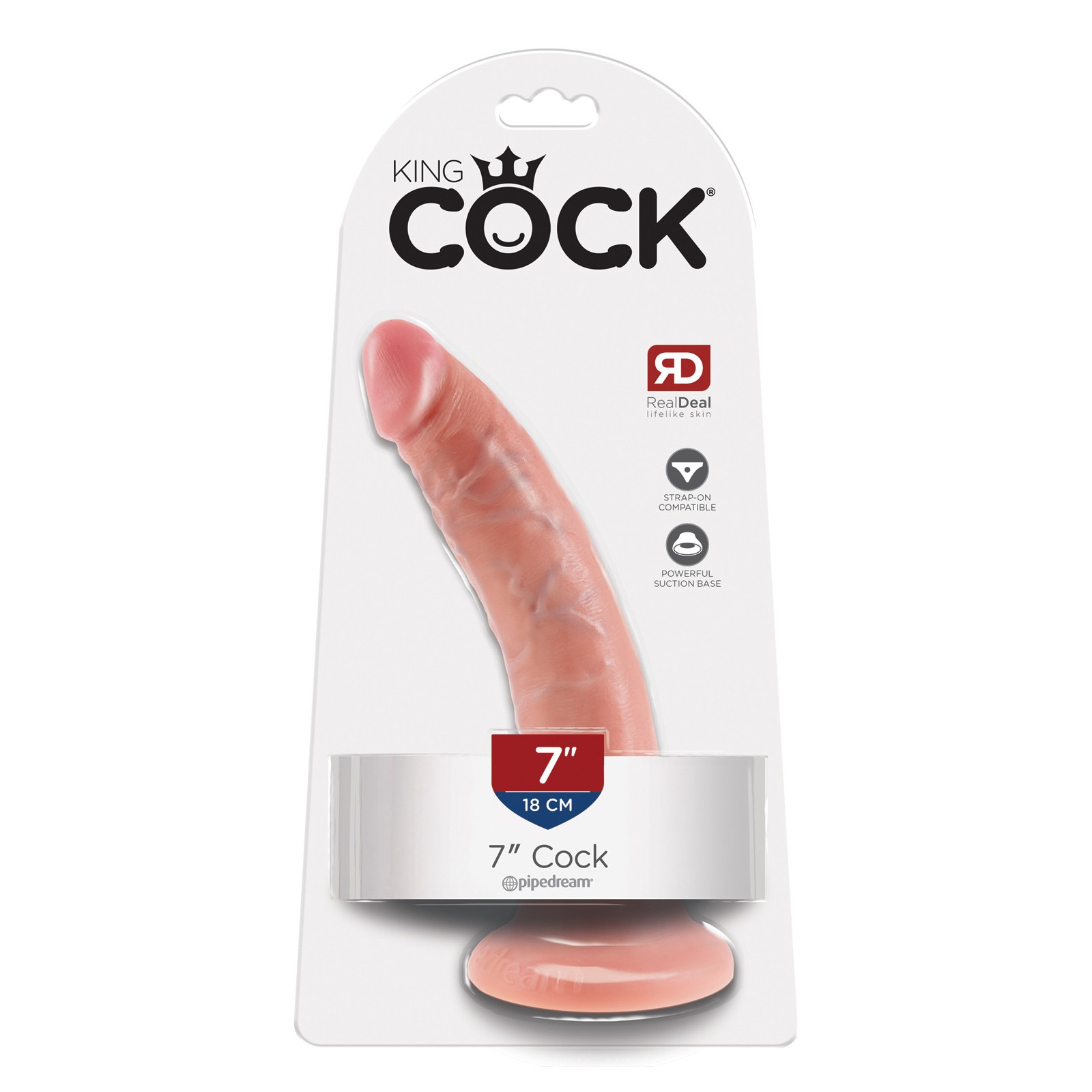 Dildo Realista King Cock de 7 Pulgadas