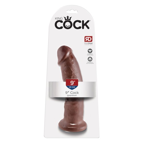 Rey Cock 9 Pulgadas Dildo Marrón