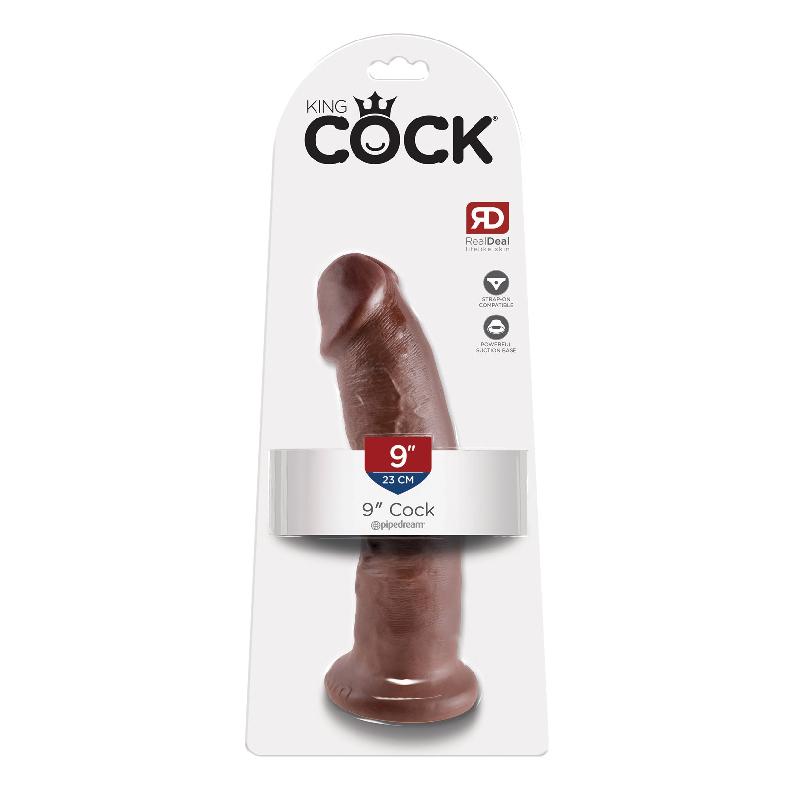 Rey Cock 9 Pulgadas Dildo Marrón