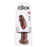 Rey Cock 9 Pulgadas Dildo Marrón