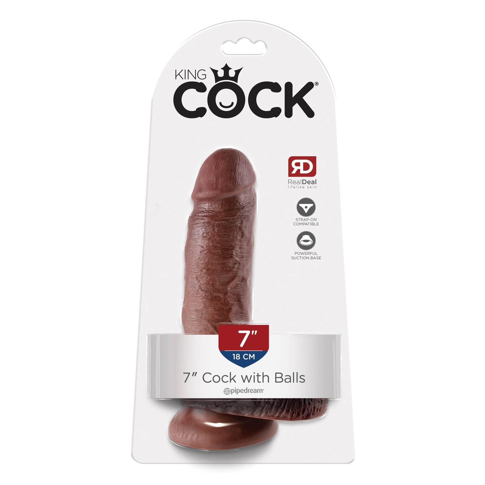 Dildo Realista King Cock de 7 Pulgadas