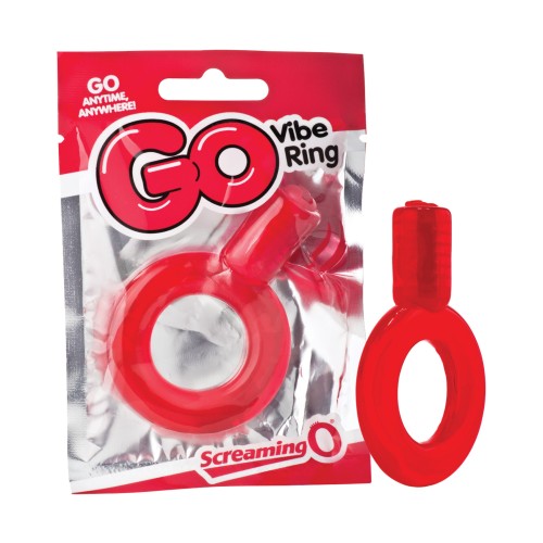 Screaming O Anillo Vibrador GO Rojo