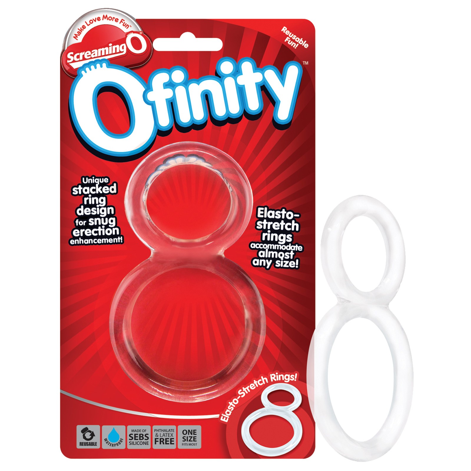 Screaming O Ofinity Clear | Double Erection Ring