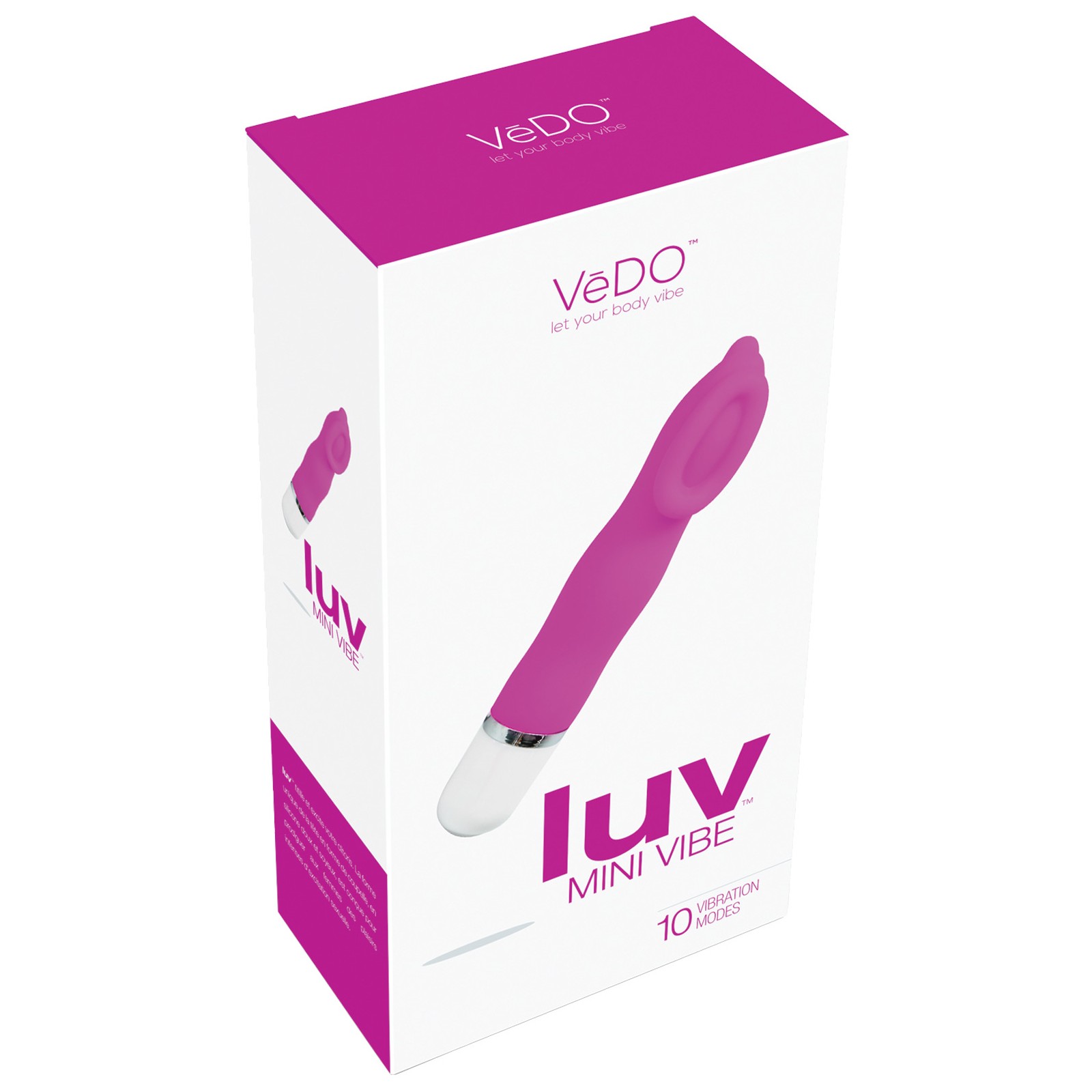 Vibrador VeDO Luv Mini Caliente en la Cama Rosa